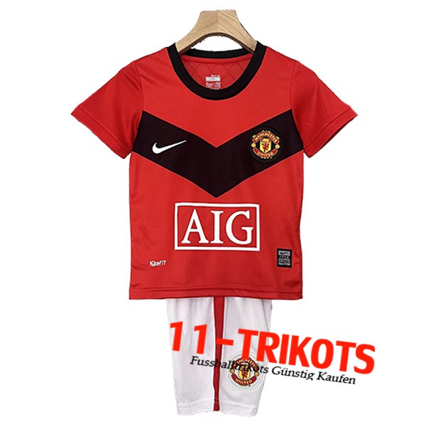 Manchester United Retro Kinder Heimtrikot 2009/2010