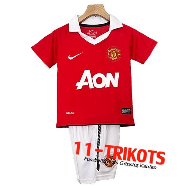 Manchester United Retro Kinder Heimtrikot 2010/2011