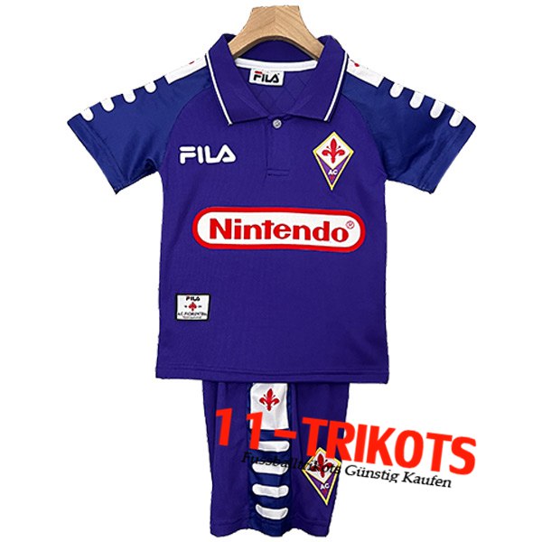 ACF Fiorentina Retro Kinder Heimtrikot 1998/1999