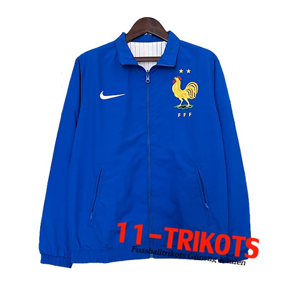 Frankreich Windjacke Blau 2024/2025