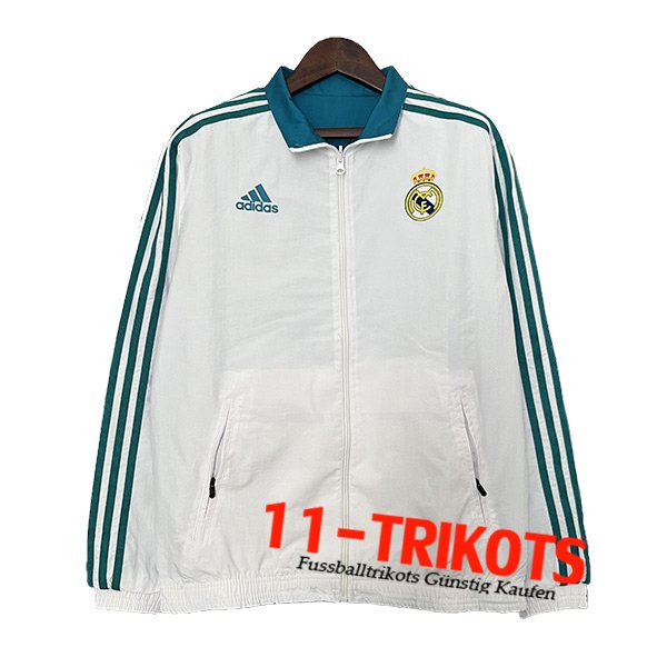 Real Madrid Windjacke Weiß/Grün 2024/2025