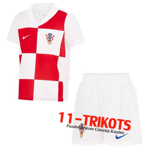 Kroatien Kinder Heimtrikot UEFA Euro 2024