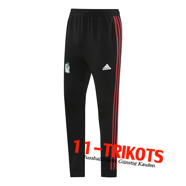 Mexiko Trainingshose Schwarz/Rot 2024/2025