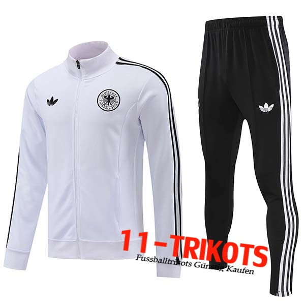 Deutschland Trainingsanzug (Jacke) Weiß/Blau 2024/2025