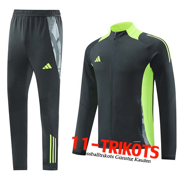 Adidas Trainingsanzug (Jacke) Grau/Grün 2024/2025