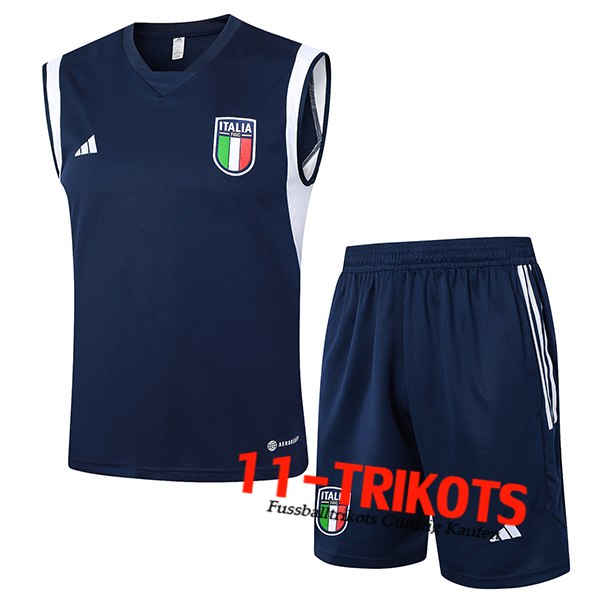 Italien Trainings-Tanktop Dunkelblau 2024/2025