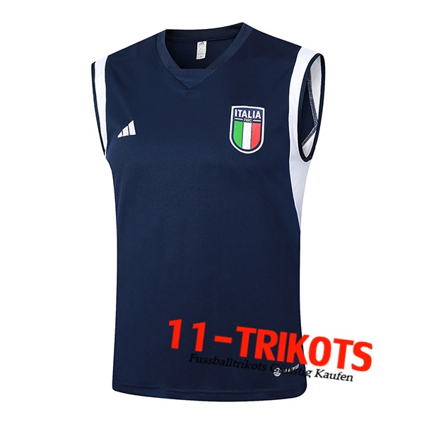 Italien Trainings-Tanktop Dunkelblau 2024/2025