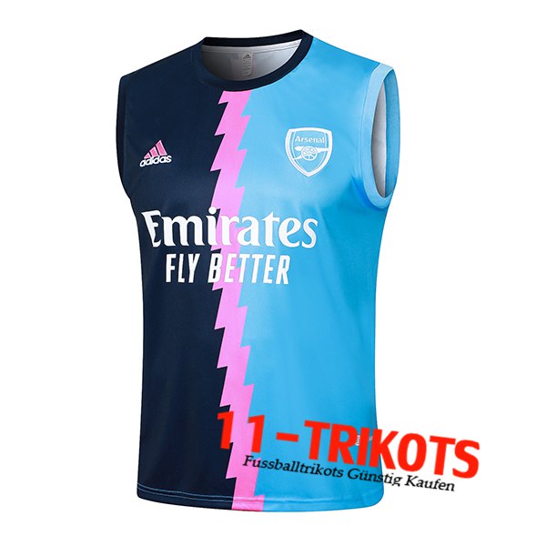 Arsenal Trainings-Tanktop Blau/Rosa 2024/2025