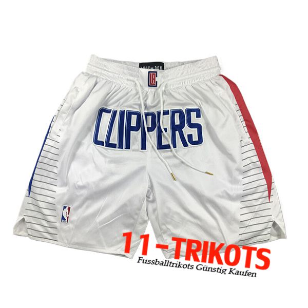 Los Angeles Clippers Shorts NBA 2024/25 Weiß/Rot/Blau