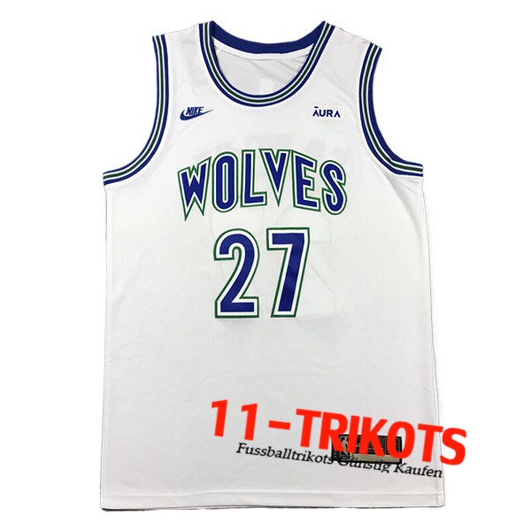 Minnesota Timberwolves Trikot （GOBERT #27) 2024/25 Weiß/Blau
