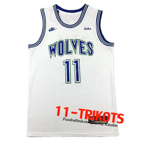 Minnesota Timberwolves Trikot （REID #11) 2024/25 Weiß/Blau -02