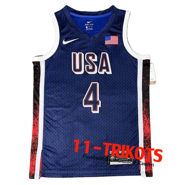 USA Trikot （CURRY #4) 2024/25 Blau