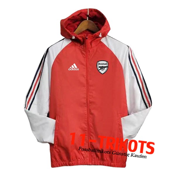 Arsenal Windjacke Rot/Weiß 2024/2025