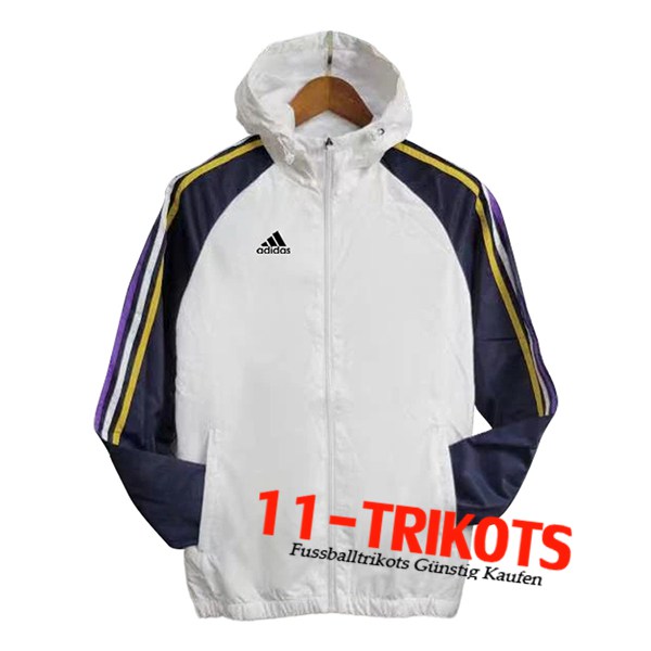 Adidas Windjacke Weiß/Blau 2024/2025