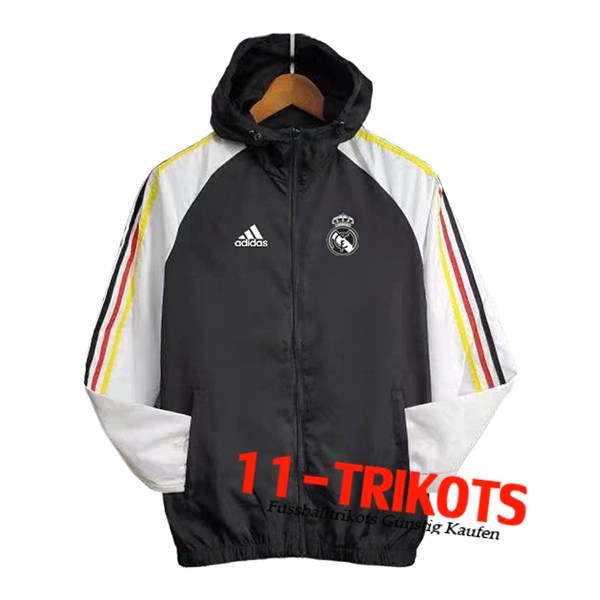 Real Madrid Windjacke Schwarz/Weiß 2024/2025