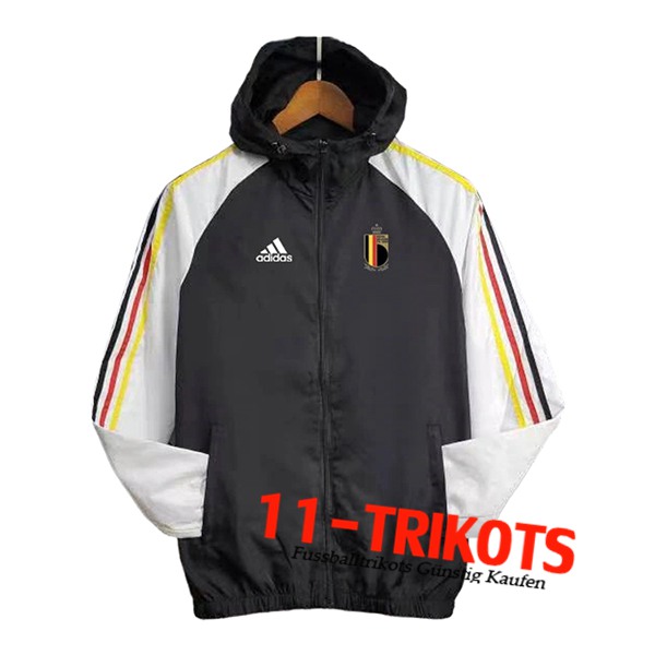 Belgien Windjacke Schwarz/Weiß 2024/2025