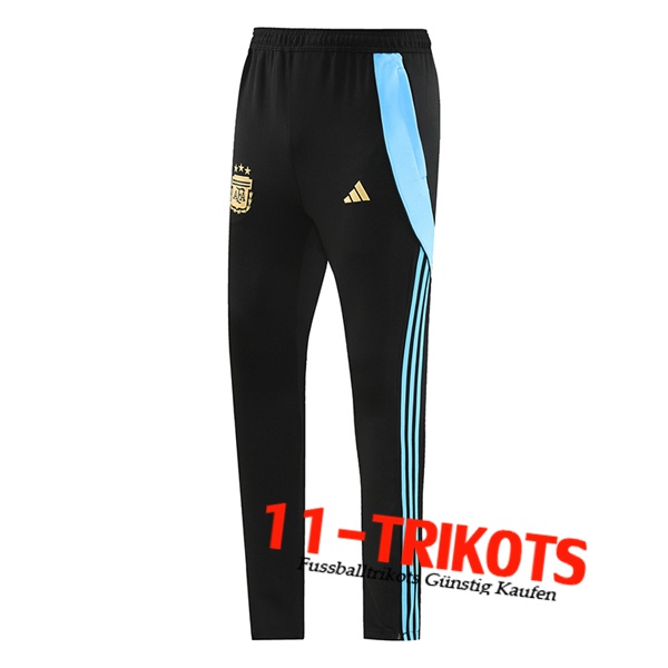 Argentinien Trainingshose Schwarz/Blau 2024/2025 -02