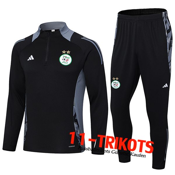 Algeria Trainingsanzug Schwarz/Grau 2024/2025