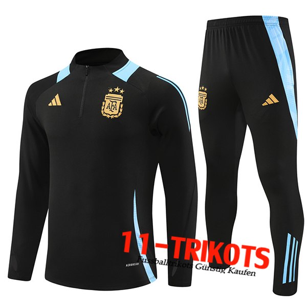 Argentinien Trainingsanzug Schwarz/Blau 2024/2025 -02