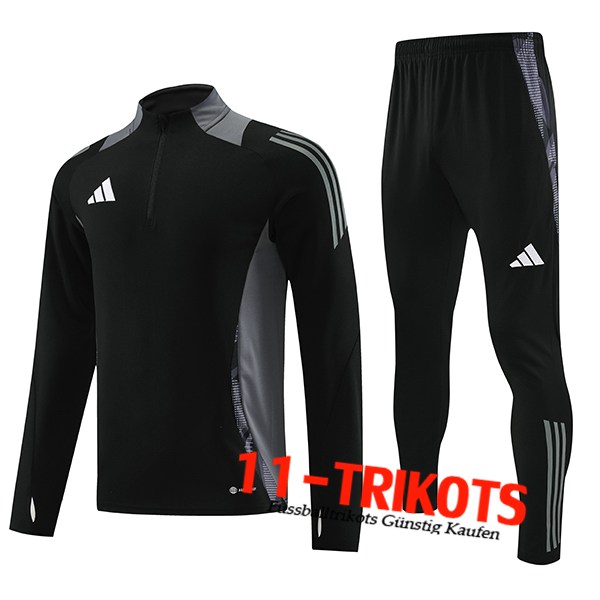 Adidas Trainingsanzug Schwarz/Grau 2024/2025 -02