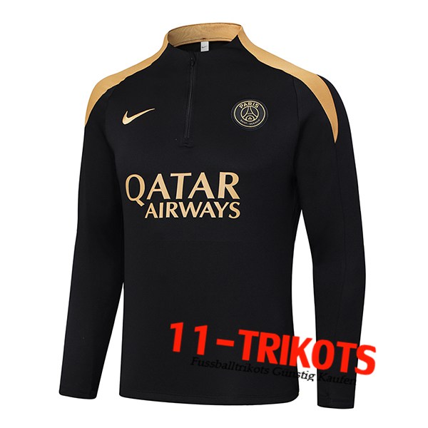 PSG Training Sweatshirt Schwarz/Gelb 2024/2025