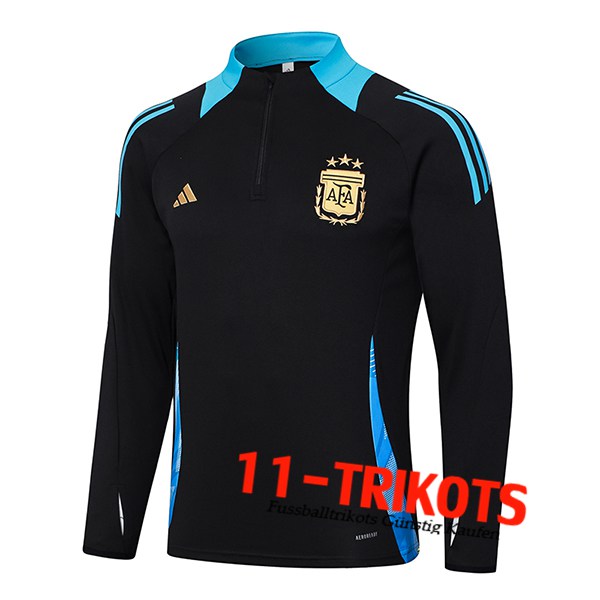 Argentinien Training Sweatshirt Schwarz/Blau 2024/2025