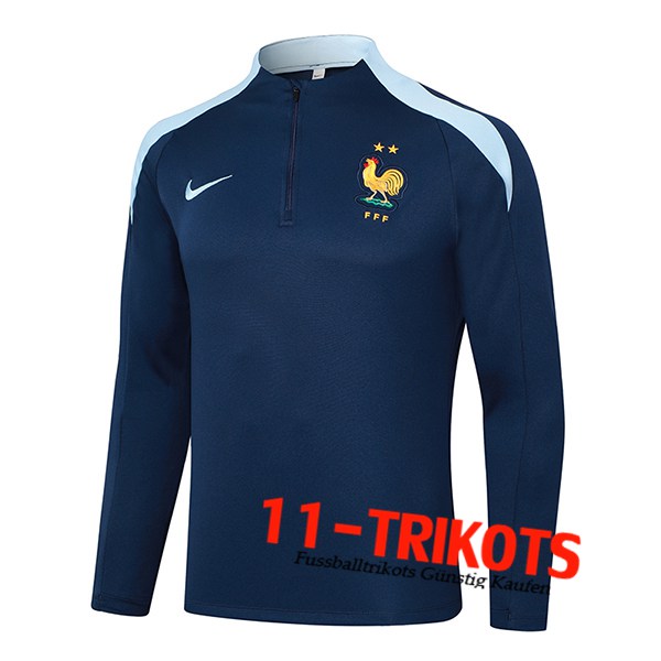 Frankreich Training Sweatshirt Königsblau 2024/2025