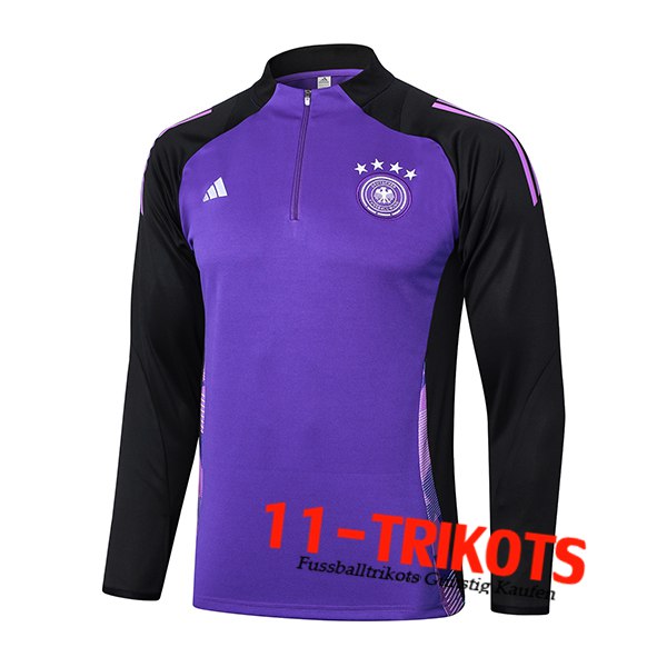 Deutschland Training Sweatshirt lila/Schwarz 2024/2025 -02