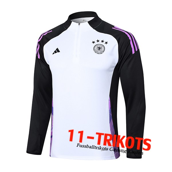 Deutschland Training Sweatshirt Weiß/lila/Schwarz 2024/2025