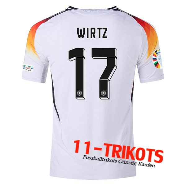 Deutschland (WIRTZ #17) UEFA Euro 2024 Heimtrikot