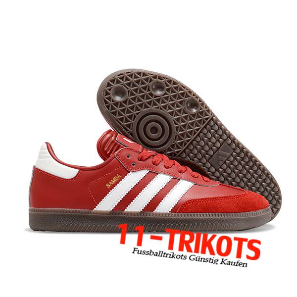 Adidas Fussballschuhe SAMBA MESSI INDOOR BOOTS Rot/Weiß