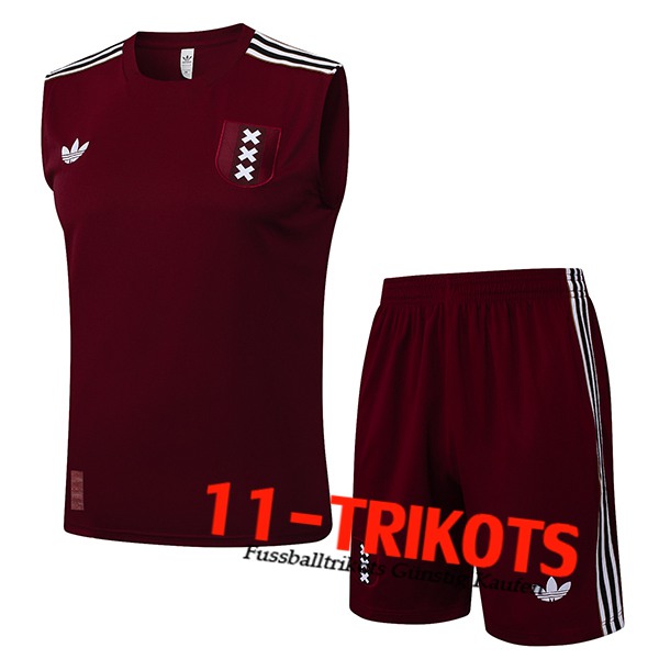 Ajax Trainings-Tanktop Braun/Weiß 2025/2026
