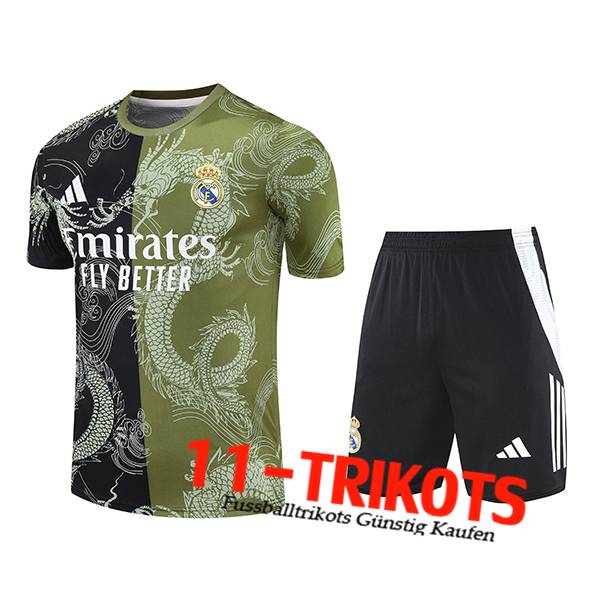 Real Madrid Trainingstrikot Schwarz/Grün 2025/2026