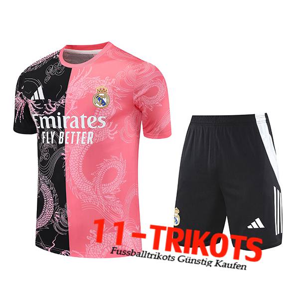 Real Madrid Trainingstrikot Schwarz/Rosa 2025/2026