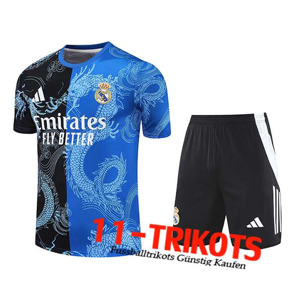 Real Madrid Trainingstrikot Schwarz/Blau 2025/2026