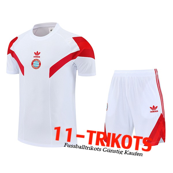 Bayern Munchen Trainingstrikot Weiß/Rot 2025/2026 -02