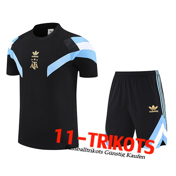 Argentinien Trainingstrikot Schwarz/Blau 2025/2026
