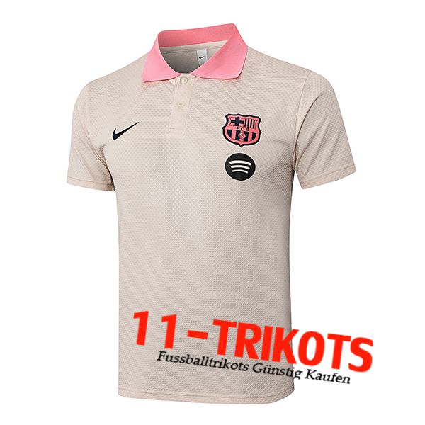 FC Barcelona Poloshirt Beige/Rosa 2025/2026
