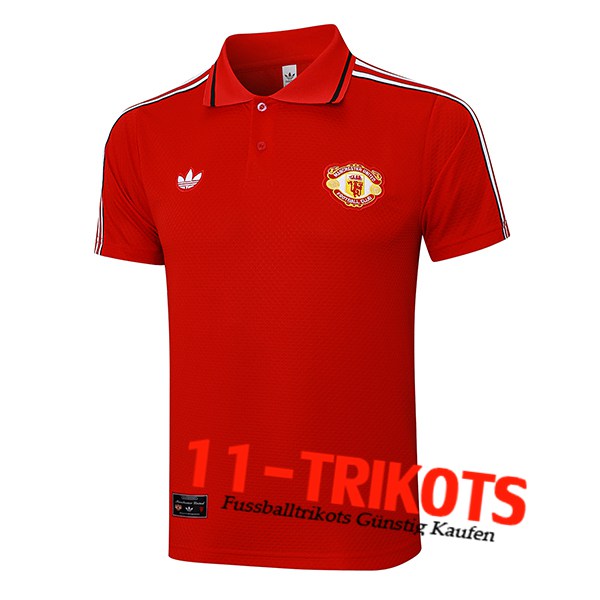 Manchester United Poloshirt Rot 2025/2026
