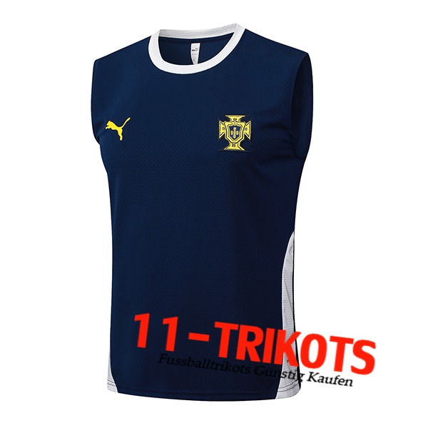 Portugal Trainings-Tanktop Blau/Weiß 2025/2026