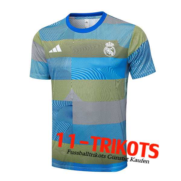 Real Madrid Trainingstrikot Blau/Grün 2025/2026 -02