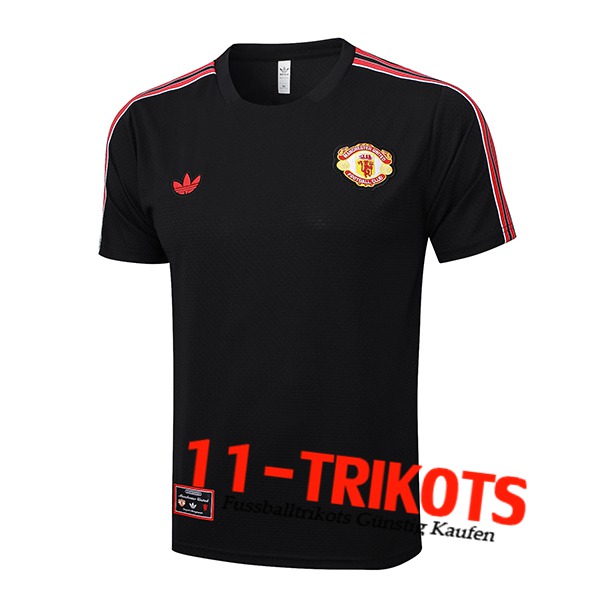 Manchester United Trainingstrikot Schwarz/Rot 2025/2026