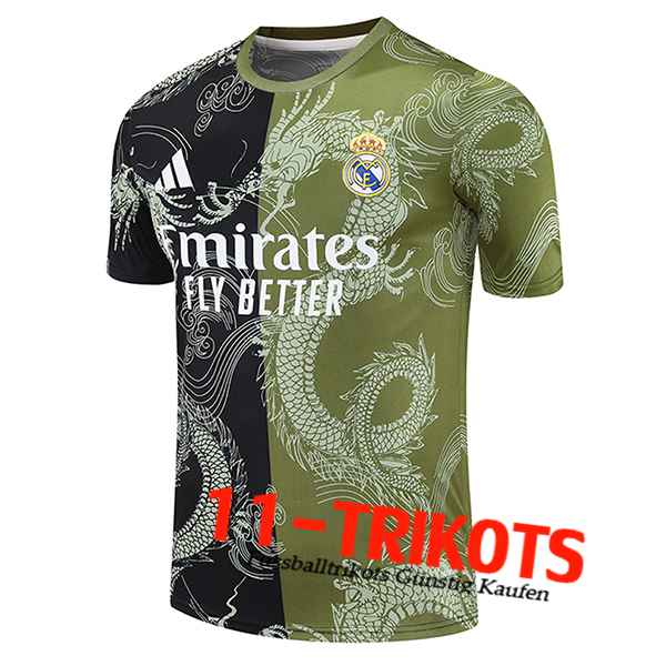 Real Madrid Trainingstrikot Schwarz/Grün 2025/2026