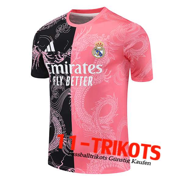 Real Madrid Trainingstrikot Schwarz/Rosa 2025/2026