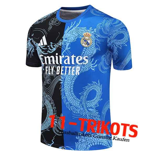Real Madrid Trainingstrikot Schwarz/Blau 2025/2026