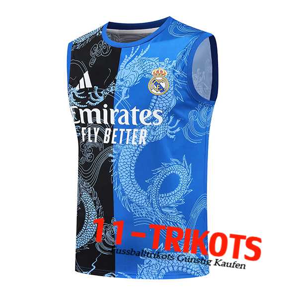 Real Madrid Trainings-Tanktop Schwarz/Blau 2025/2026