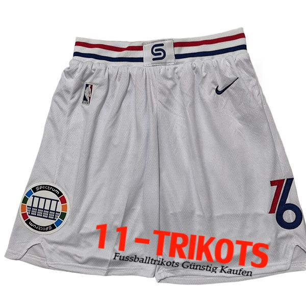 Philadelphia 76ers Shorts NBA 2025/26 Weiß