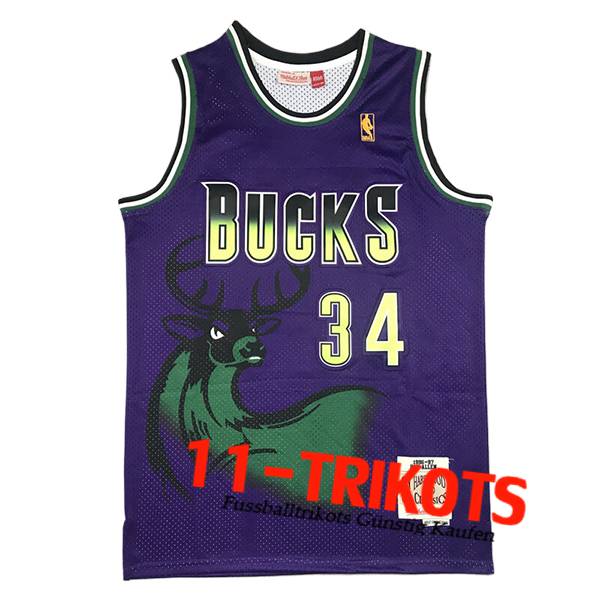 Milwaukee Bucks Trikot (ALLEN #34) 2025/26 lila/Grün