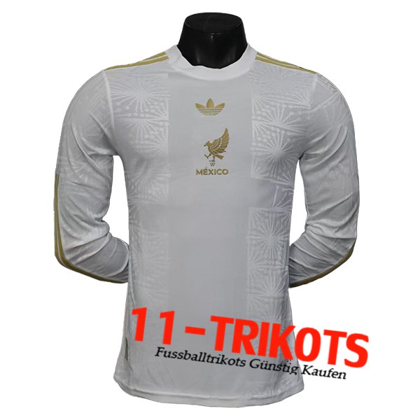 Mexiko Fussball Trikots Gold Cup Edition Langarms Weiß 2025/2026