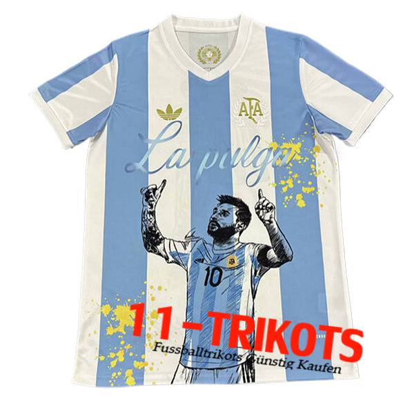 Argentinien Fussball Trikots Special Edition Weiß/Schwarz 2025/2026
